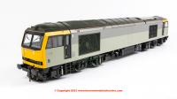 6000 Heljan Class 60 Diesel Locomotive in Railfreight Triple Grey. Painted and un-numbered / unbranded